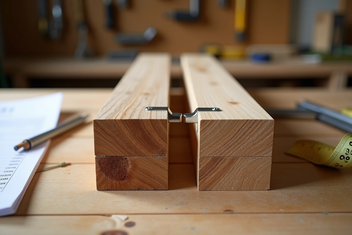 Comparaison détaillée des assemblages d'une pergola standard grande surface et d'une pergola sur mesure en chêne massif sur établi d'artisan